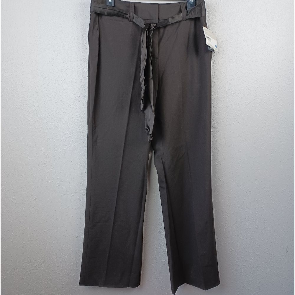 NWT Liz Claiborne Women's Brown Dress Pants w/Silk Belt Size 10